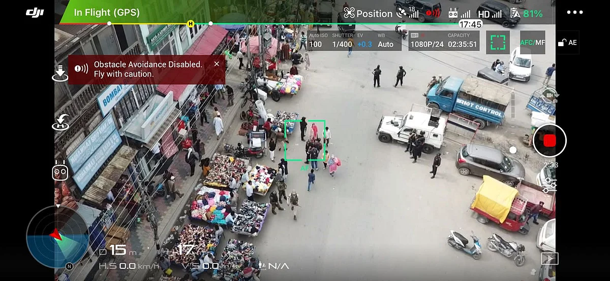 A screengrab of drone shot while it was used during the aerial surveillance of city, on Friday 12 August 2022.