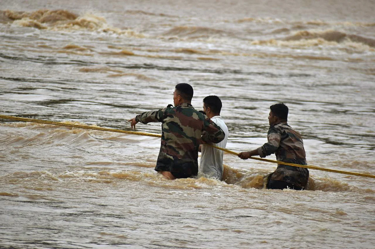 Ten people were injured, state Disaster Management Department Director Sudesh Kumar Mokhta said on Saturday.