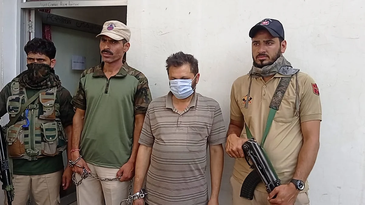 Police said both the arrested persons had received Rs 50,000 cash from an unknown person through a bank transaction whose identity was not established.