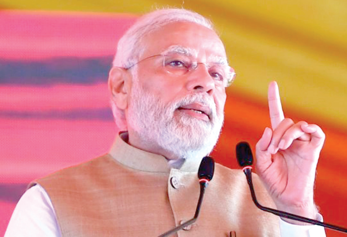 The prime minister said India is making rapid strides by keeping its faith in the young population and noted that the country's innovation index ranking has gone up.