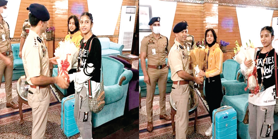 SSP Budgam while interacting with them said that by bagging medals on an international platform, they have made the people of the country and J&K proud.