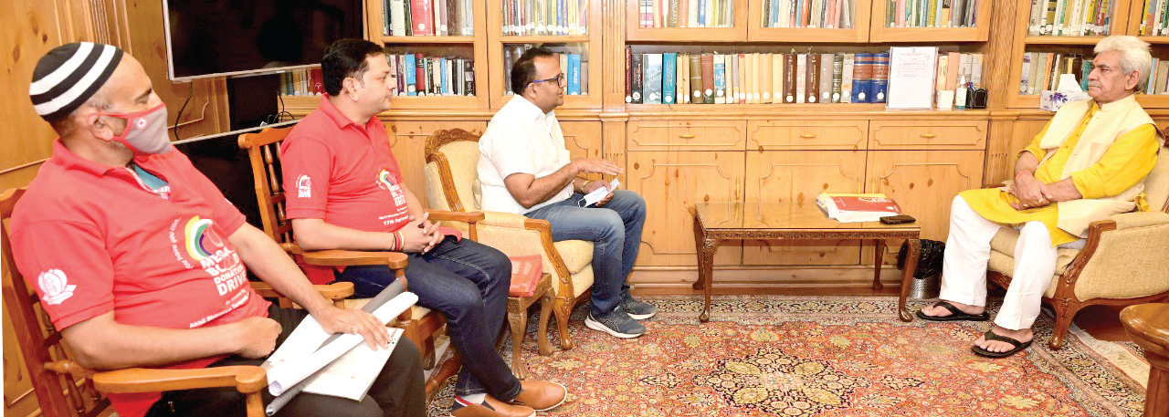 The blood donation camp which is being held nation-wide will be organized in all the districts of Jammu and Kashmir, it was informed.