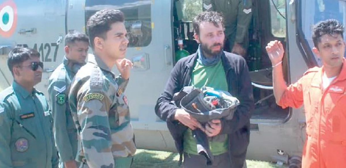 “The Individual named Akos Vermes (38) from Budapest, Hungary had lost his way in the treacherous and glaciated heights of Umasi La Pass in Sumcham valley of Paddar region in Kishtwar."