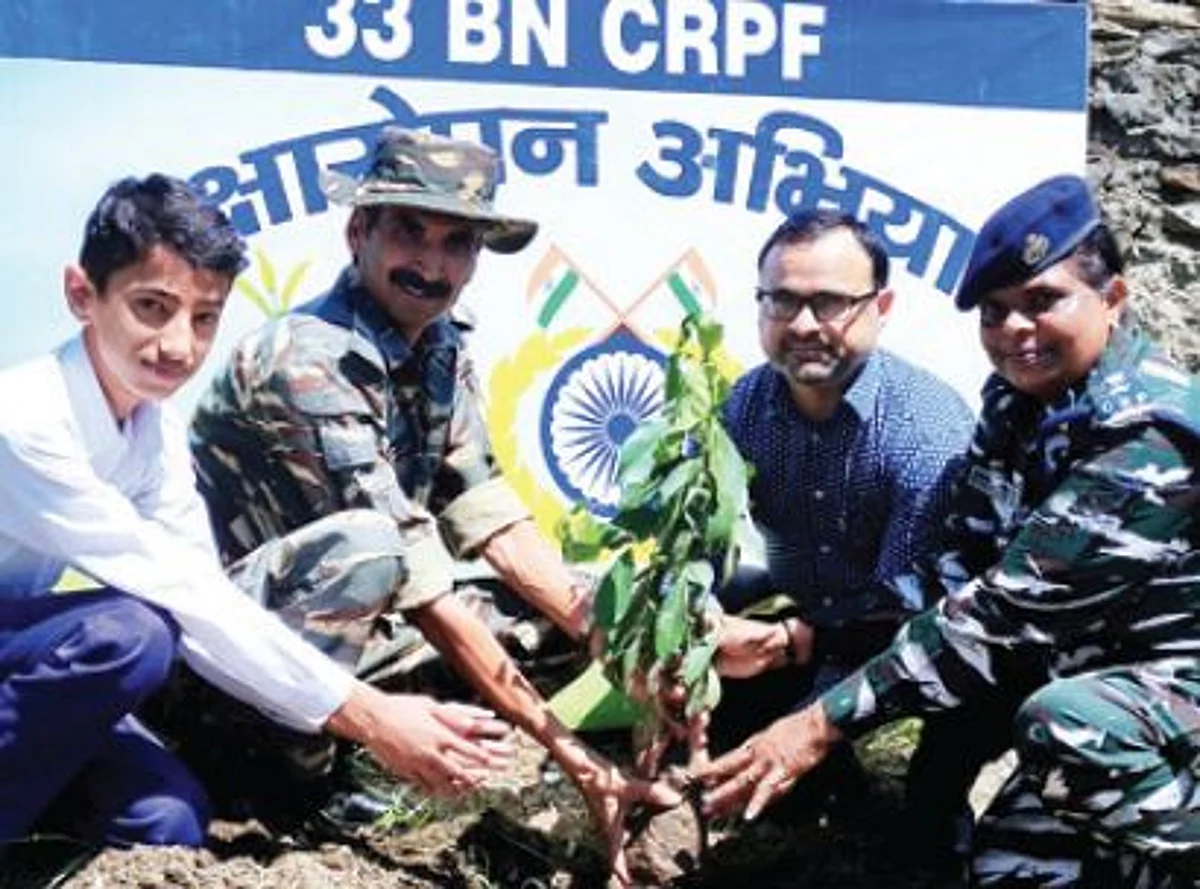 Beside officers of CRPF students and faculty members participated too.