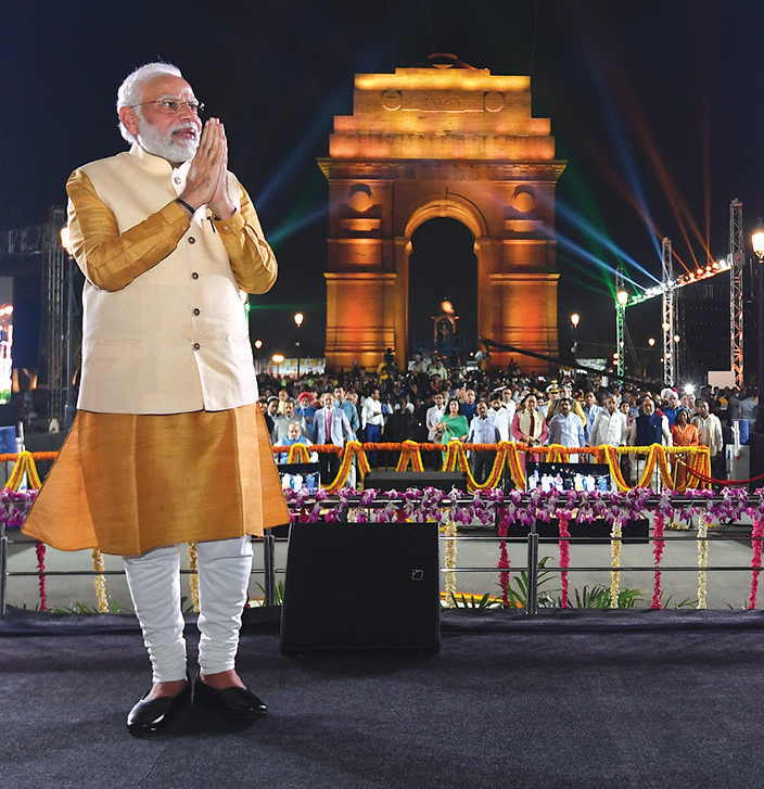 He said that Kingsway or Rajpath, a symbol of slavery, has now been consigned to history and had been erased forever.