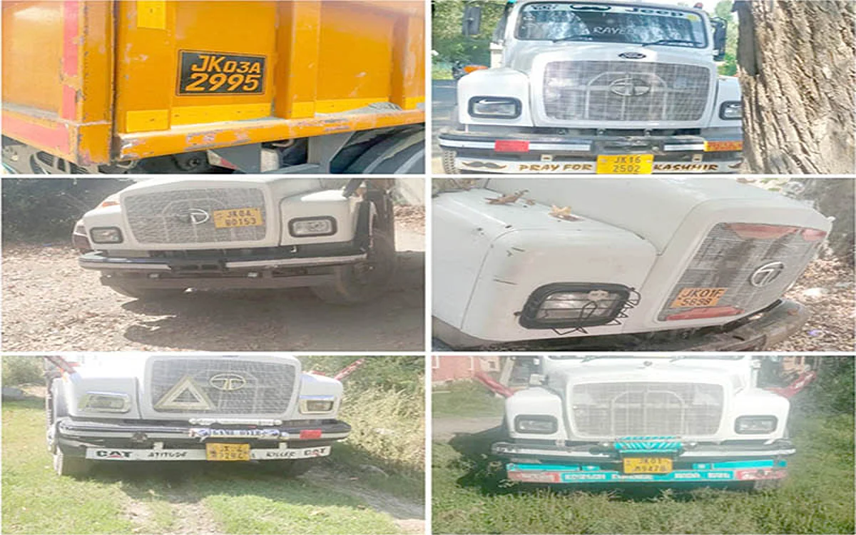 Illegal extraction, transportation of minerals: 10 persons arrested, 10 vehicles seized in Ganderbal