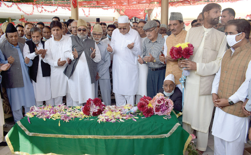 Vice President Omar Abdullah said "Sher-e-Kashmir Sheikh Muhammad Abdullah’s legacy denotes J&K's high traits of pluralistic ethos and inclusiveness.