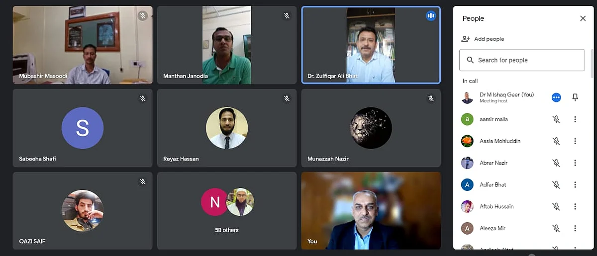 The webinar was attended by faculty members, research scholars and students.