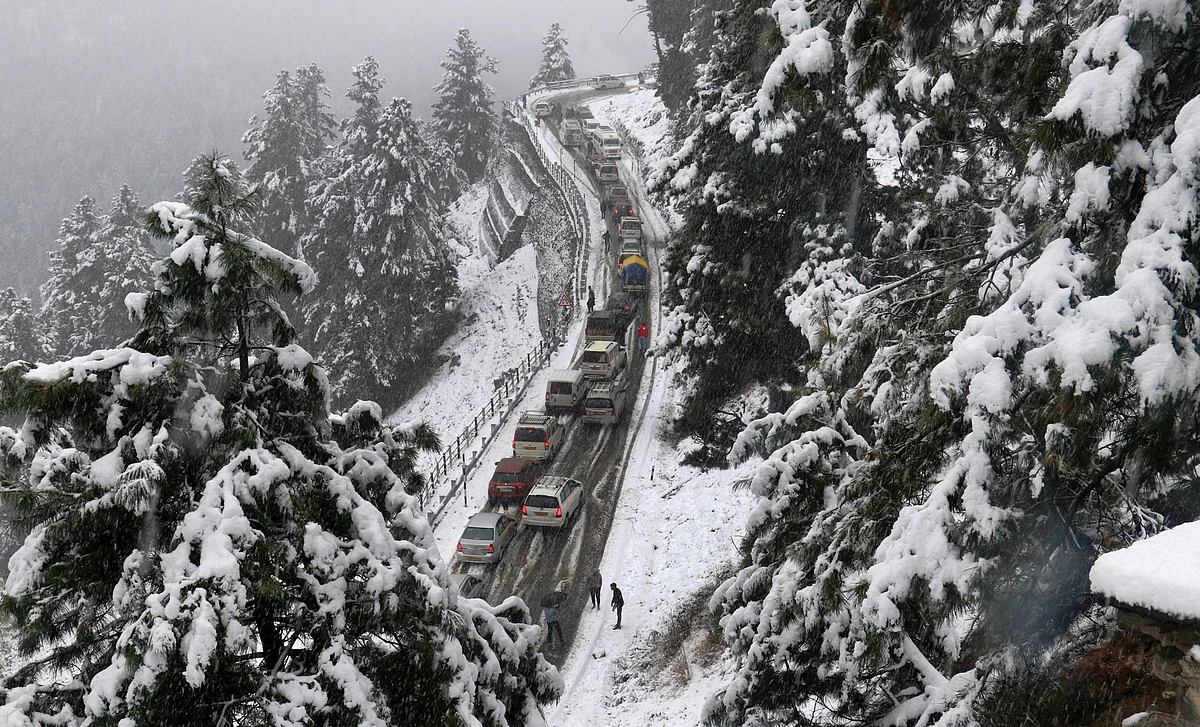 Fresh snowfall in Gulmarg and other upper reaches (File pic)