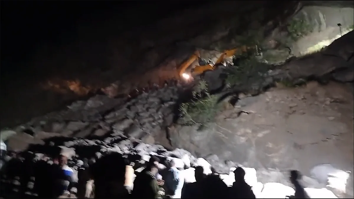 Officials said while retrieving the trapped JCB operator a fresh landslide at the same spot occurred resulting in all the rescuers were trapped under the debris.