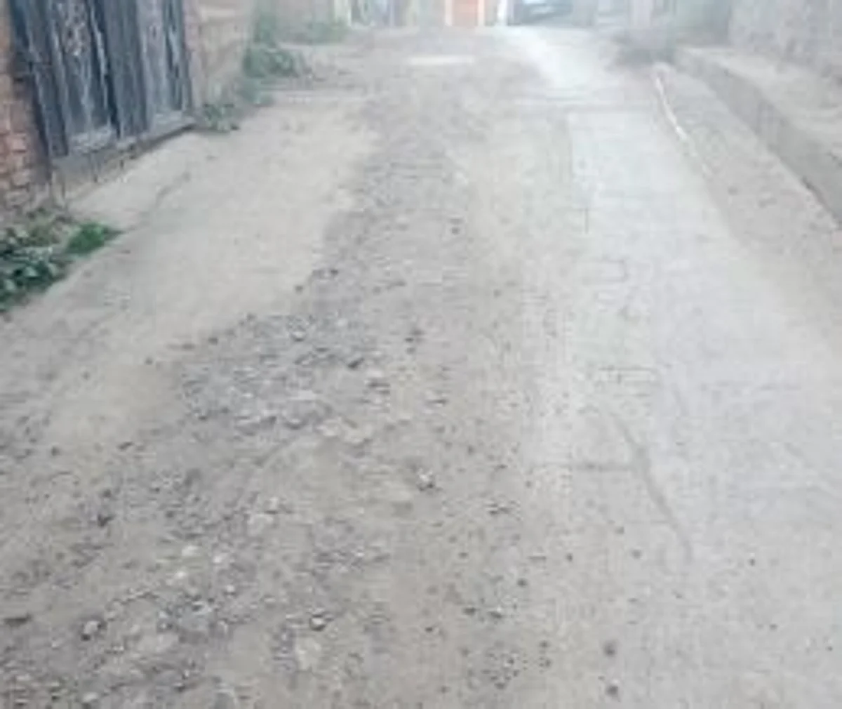 The whole area is defaced and there are potholes all over these areas.
