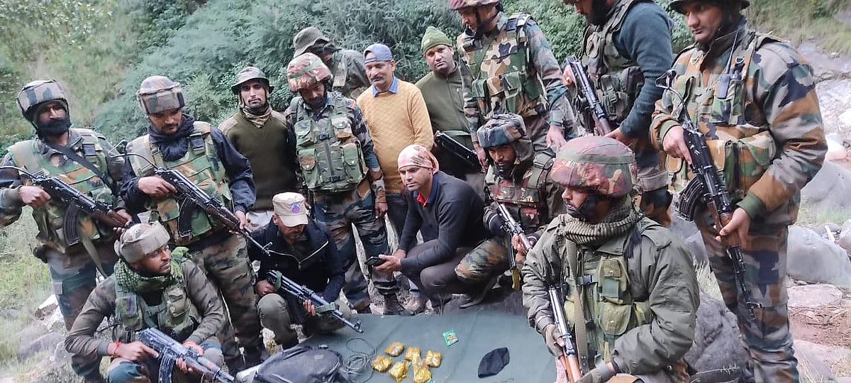 Police along with security forces on Thursday said that an Improvised Explosive Device (IED) was found in a bag in Ramban district.