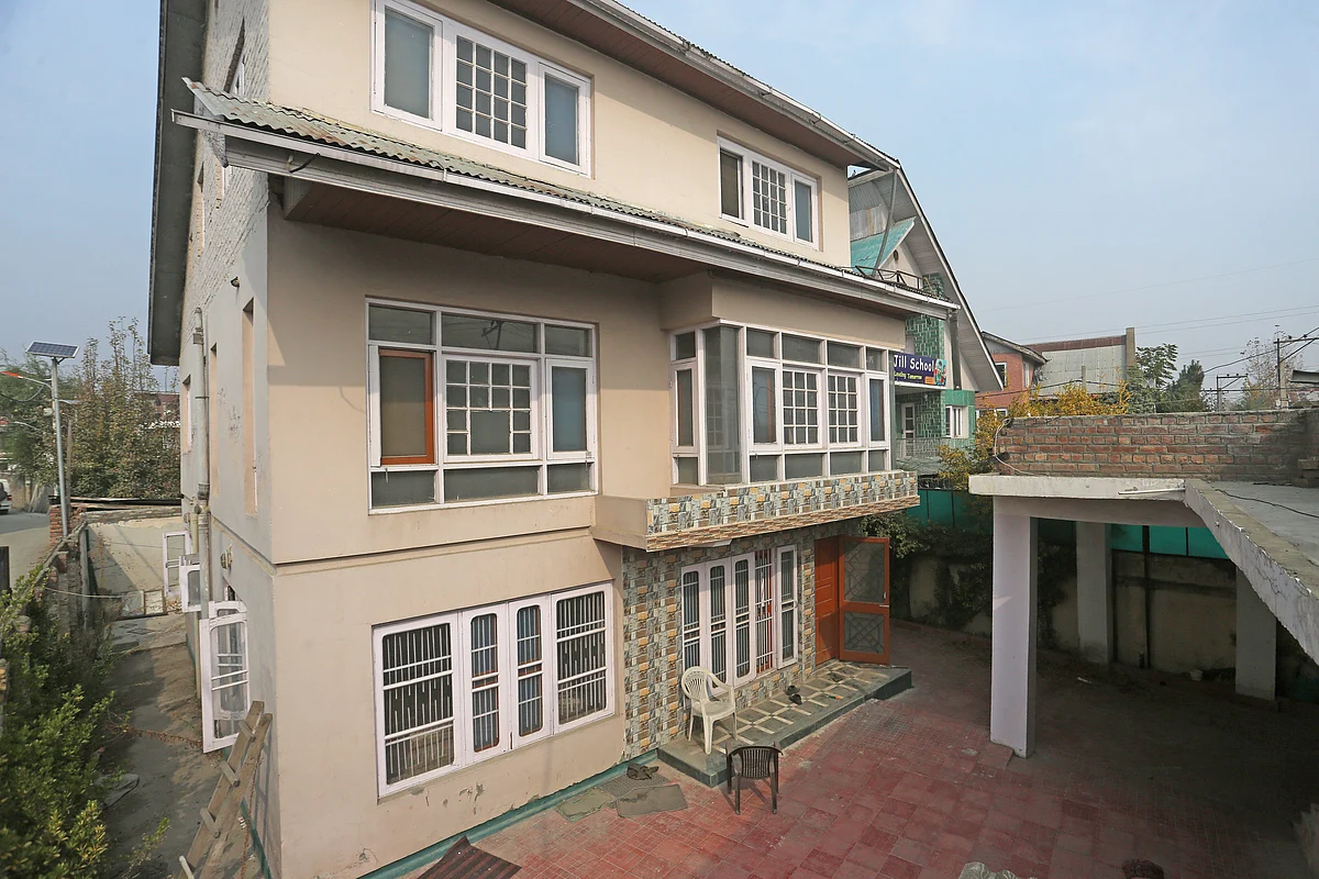 The house of Shabir Shah which was attached by the ED in terror funding case.