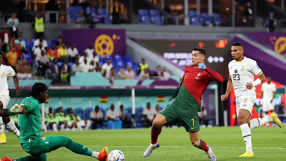 Cristiano Ronaldo, who substituted, had relief writ on his face as Portugal made a winning start in the 2022 World Cup.