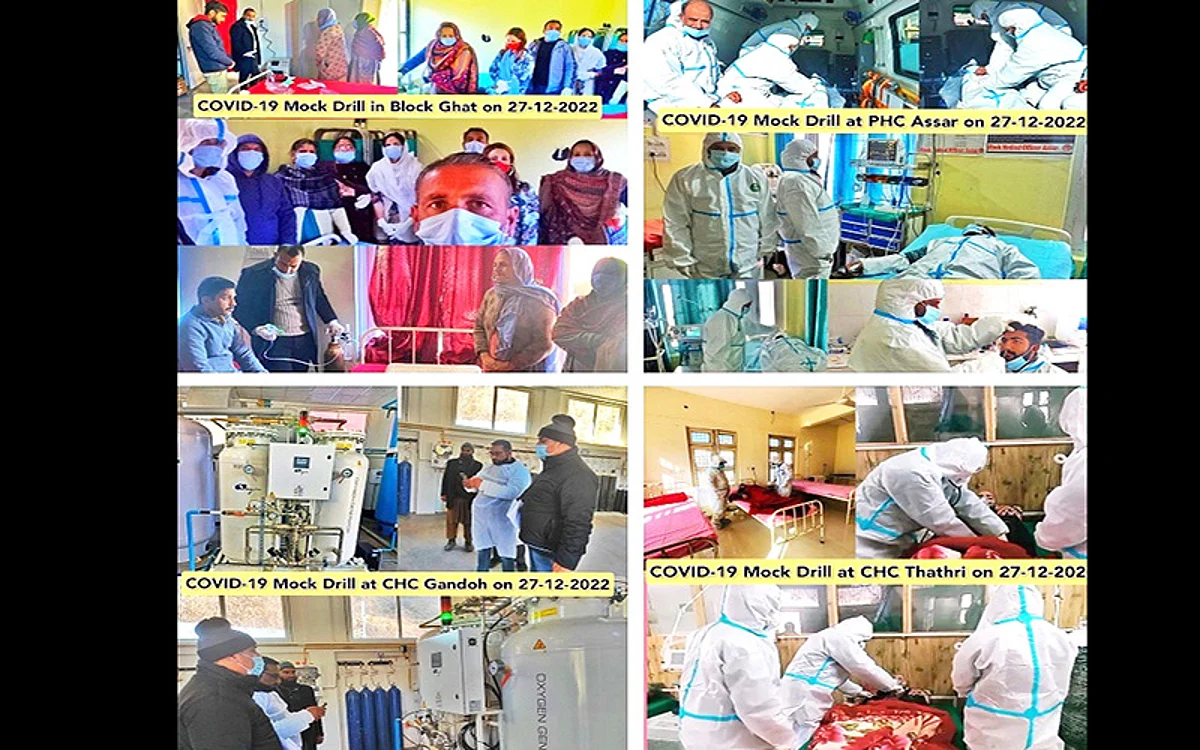 Mock drill for COVID preparedness conducted across J&K