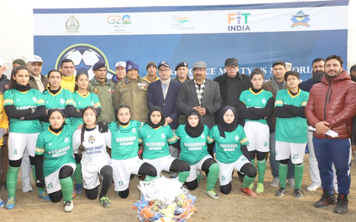 DGP declares open 18th J&K Police Martyrs Memorial Football tournament at Srinagar