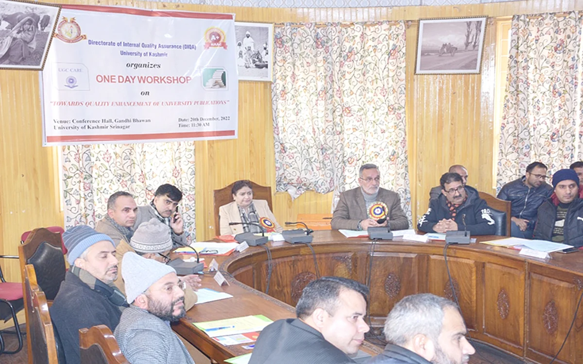 Workshop inaugurated on 'Quality Enhancement of University Publications'