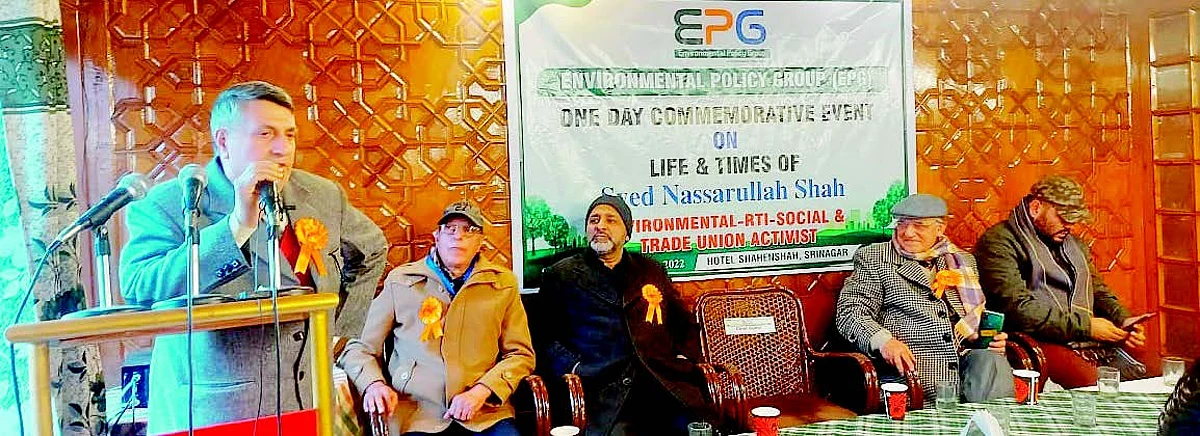 Colleagues recollected his concern for unresolved social and environmental issues even when he was on death bed. On the occasion a pledge was taken by participants to pursue the mission he left unaccomplished.