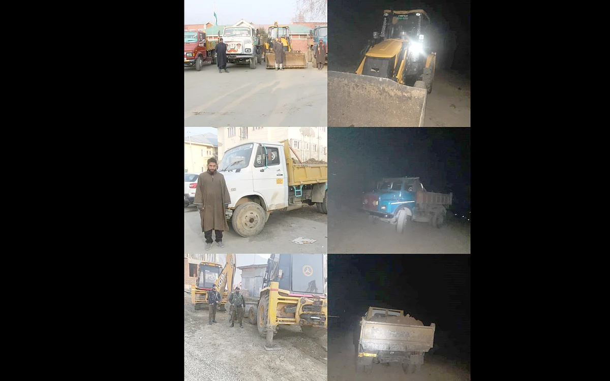 Excavator used in illegal mining seized
