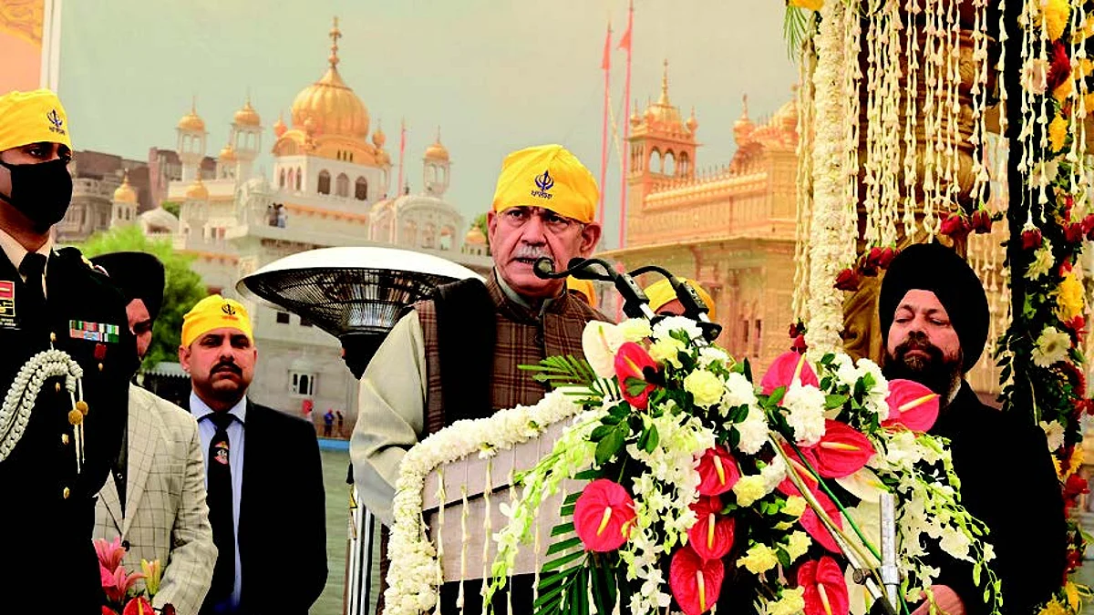 The LG highlighted the significant contribution of the Sikh community in nation building and establishing a just and equal society.