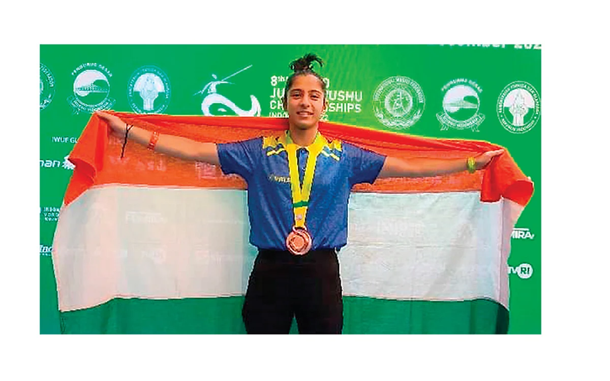 Ayeera Chishti creates history by winning World Junior Wushu medal
