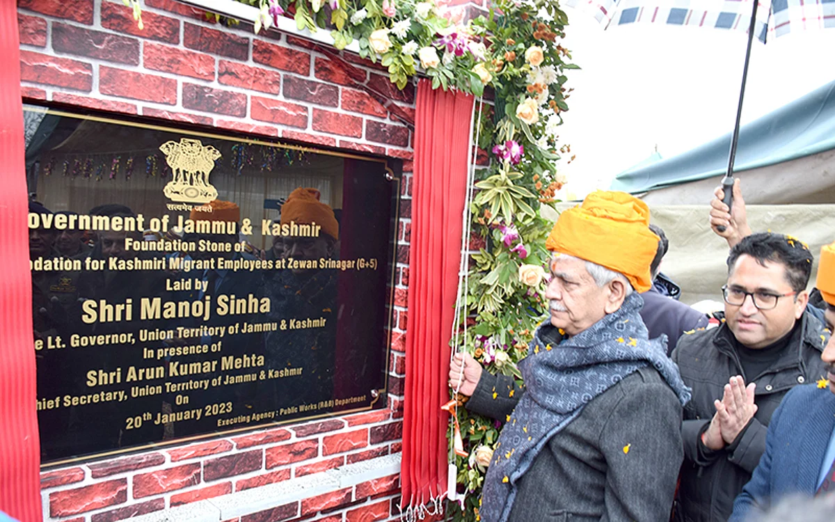 LG lays foundation stone of transit accommodation at Zewan