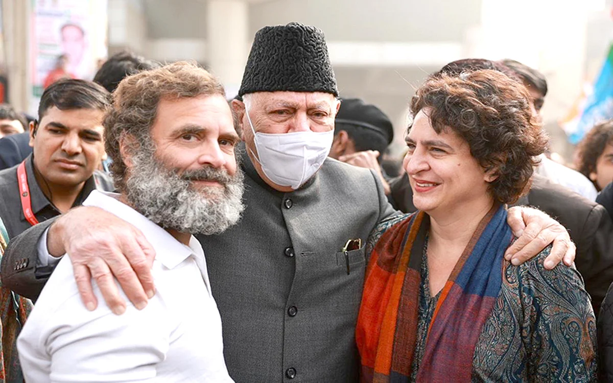 Dr Farooq Abdullah joins Bharat Jodo Yatra