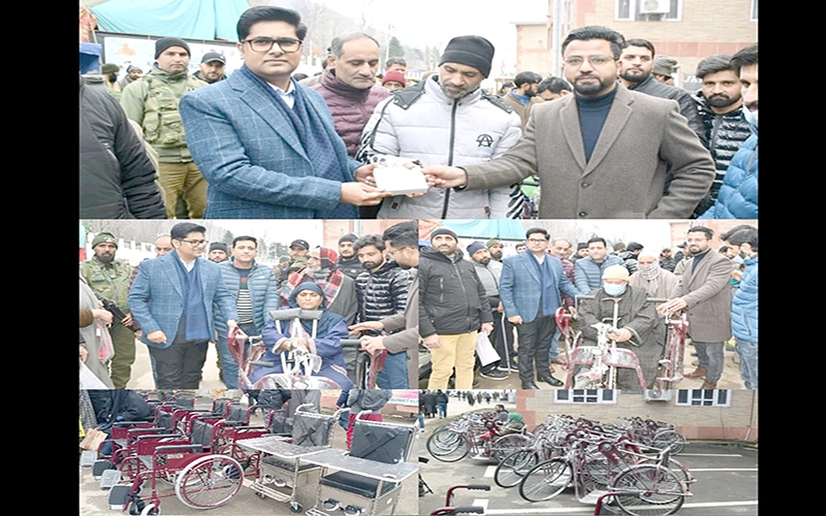Rehabilitation, distribution camp for specially-abled held