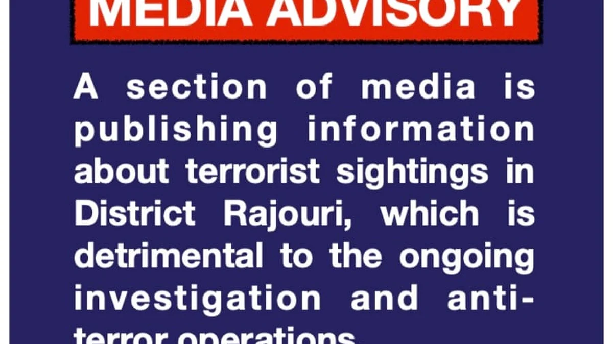 Desist from publishing info about sighting of terrorists in Rajouri: Police
