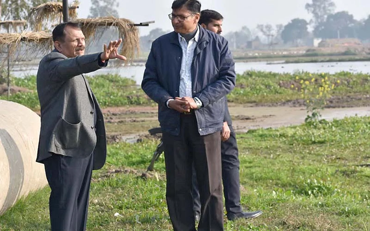 Advisor Bhatnagar visits Gharana Wetland Conservation Reserve, inspects ongoing works