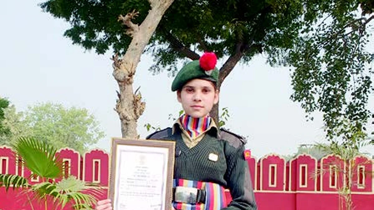 Fiza Shafi is the only student from Jammu and Kashmir, and Ladakh UT to receive this award for showing excellent performance under J&K NCC girls unit Srinagar.