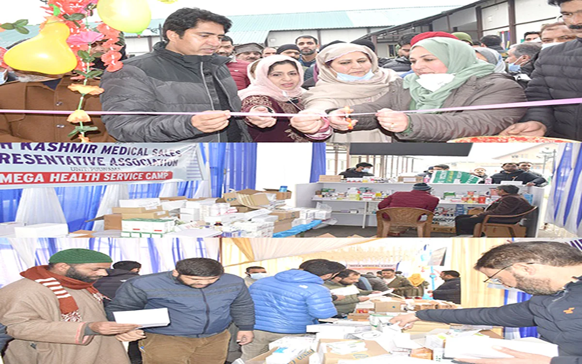 Scores of patients screened at mega health camp in Pulwama