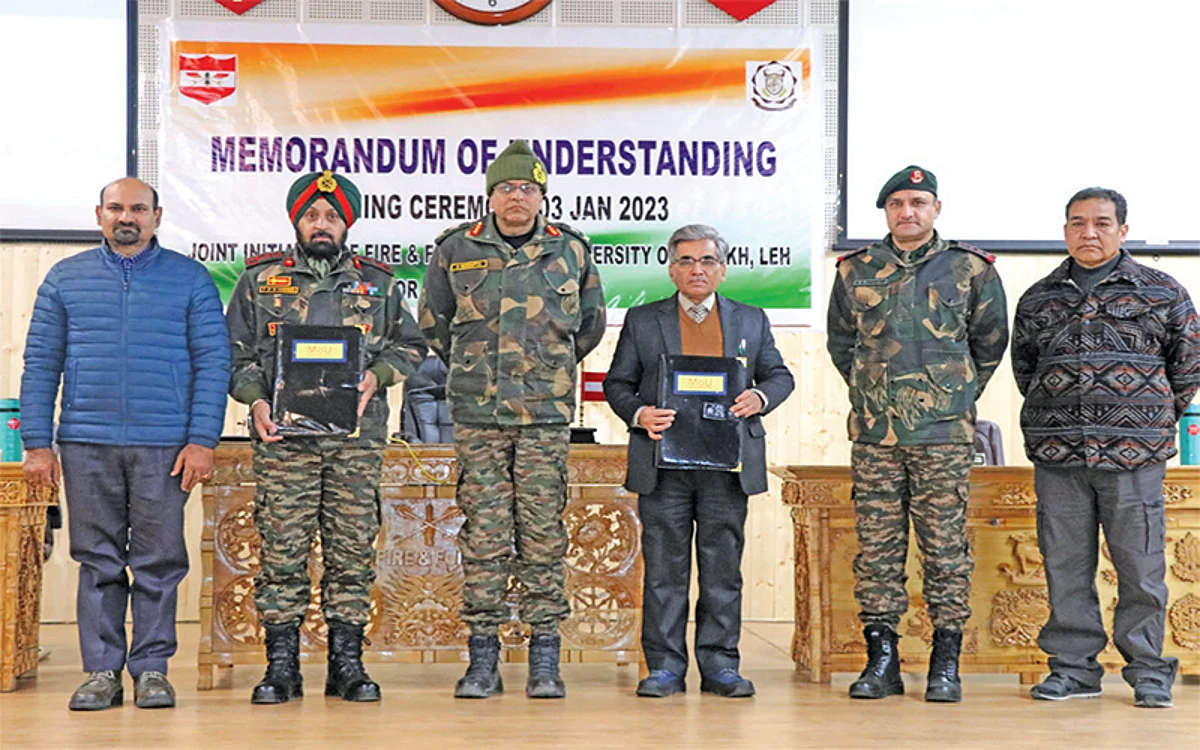 Army signs MoU with Ladakh University to train its personnel