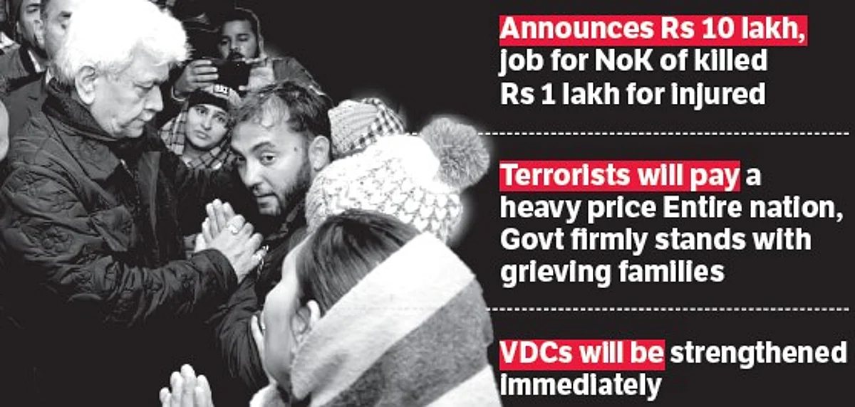 Subsequently, he held a meeting with the Sarpanch of Dangri village, DDC, BDC members and the families of martyrs.