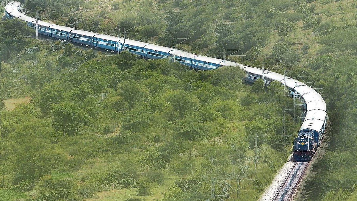 The train, which has 59 halts across its 4,189 km route, was started on November 19, 2011.
