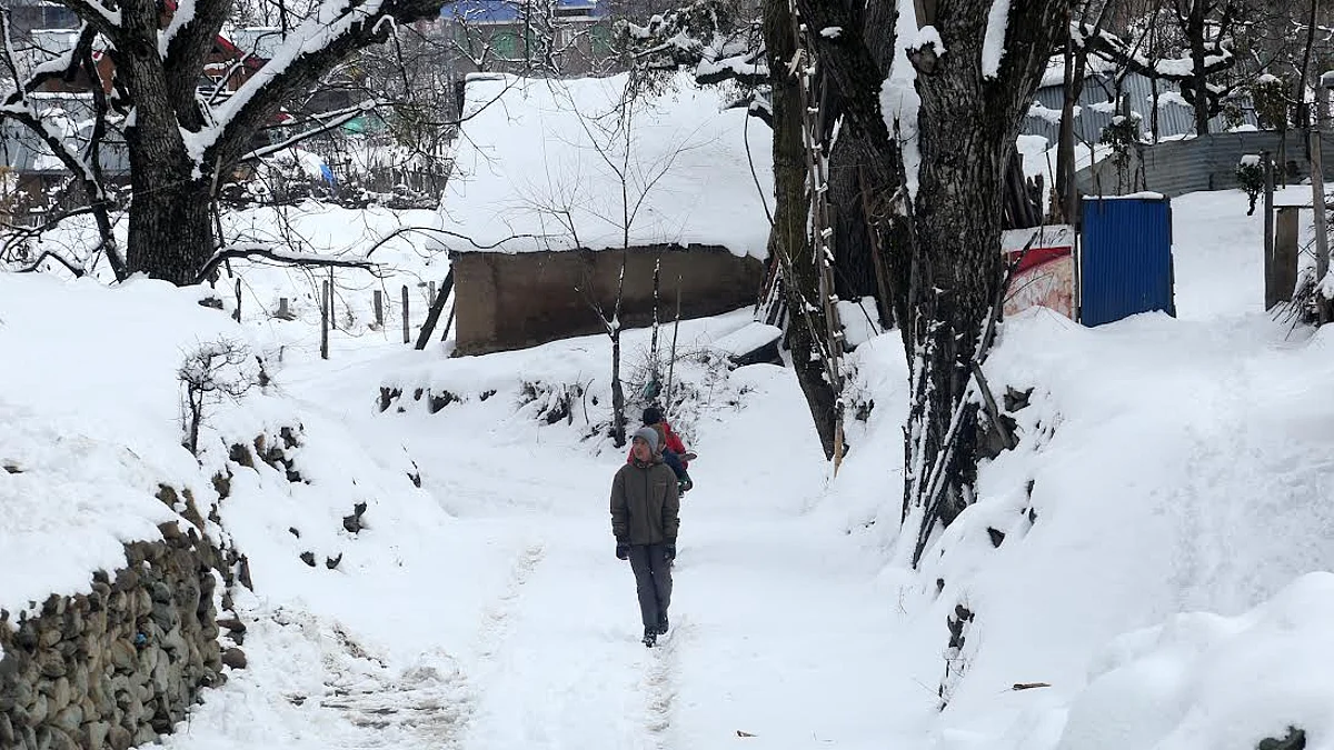 The MeT officials said Gulmarg recorded a low of minus 10.4 degrees Celsius (File pic)