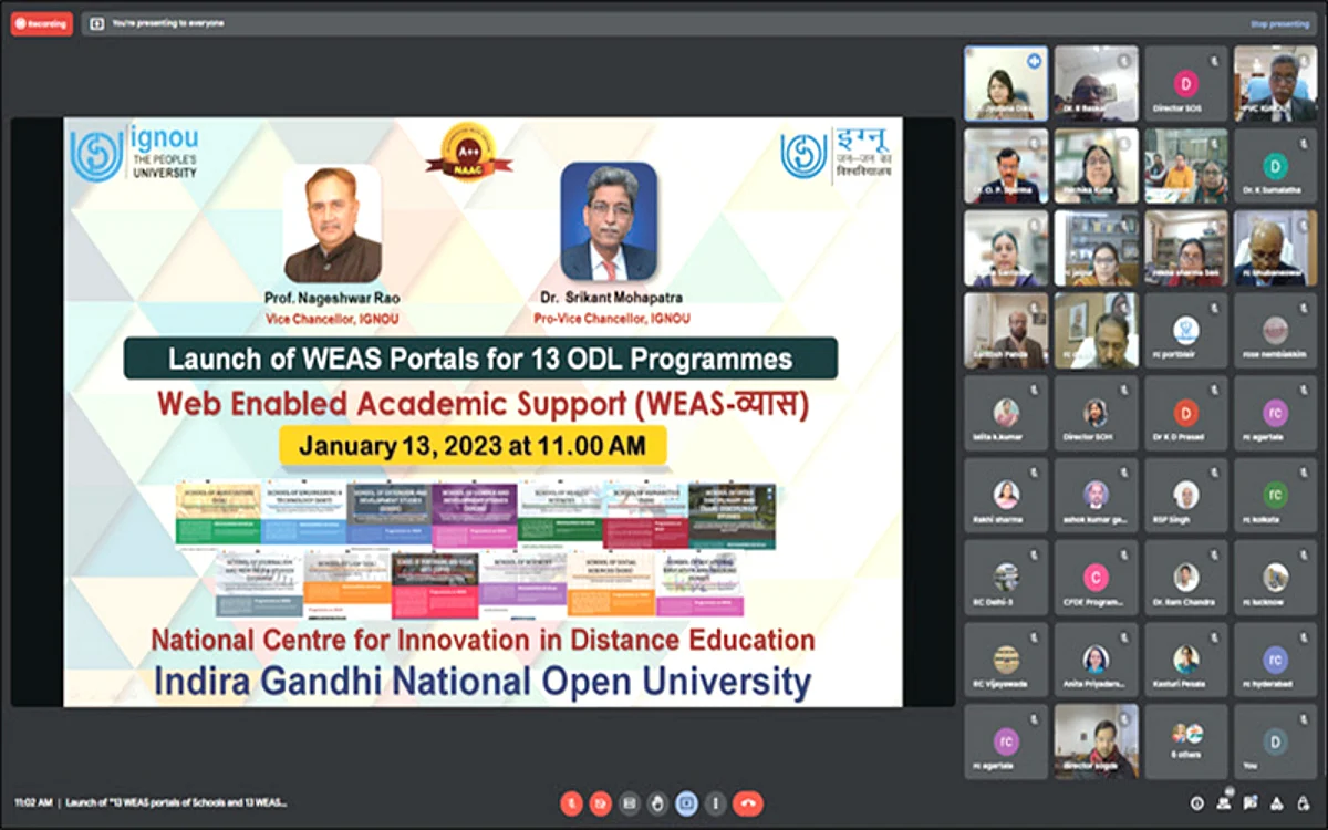 IGNOU launches web-enabled programme portals, websites for 13 Schools