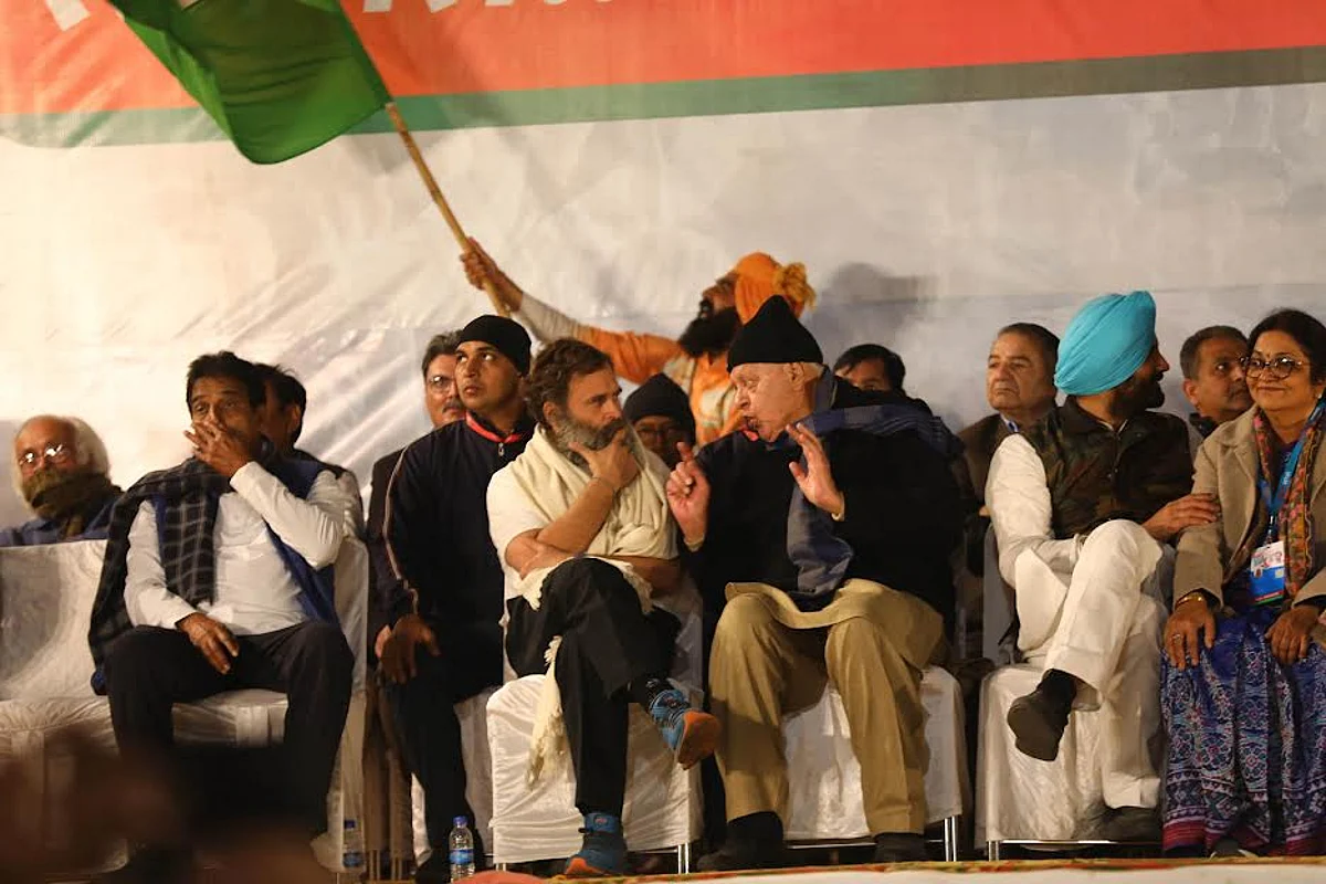 While addressing the gathering, Rahul at the very outset chose to revisit his “familial connection” to J&K as he said that he was overwhelmed with the warm welcome he received here in the UT despite the chilly wintry night.