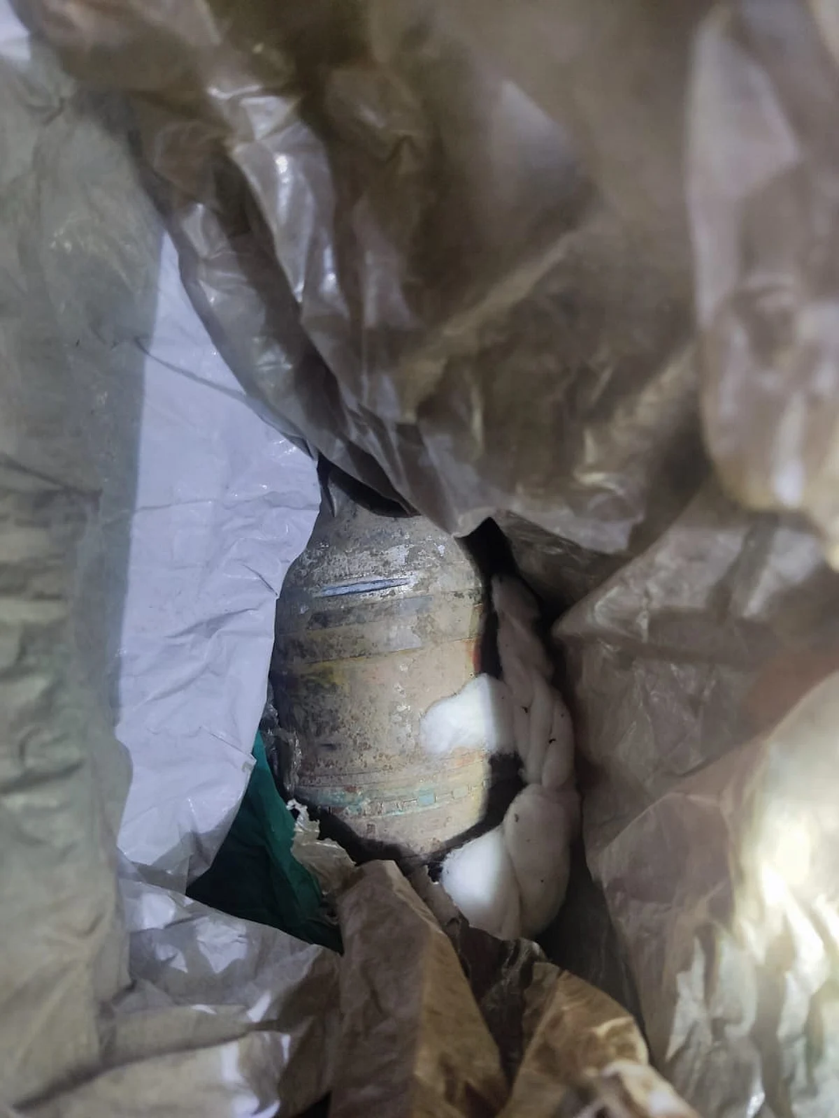 Old shell recovered in Anantnag