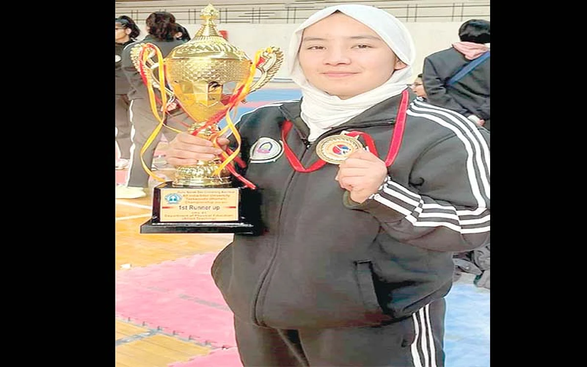 Female athlete brings laurels to Ladakh by winning gold medal in National University Games