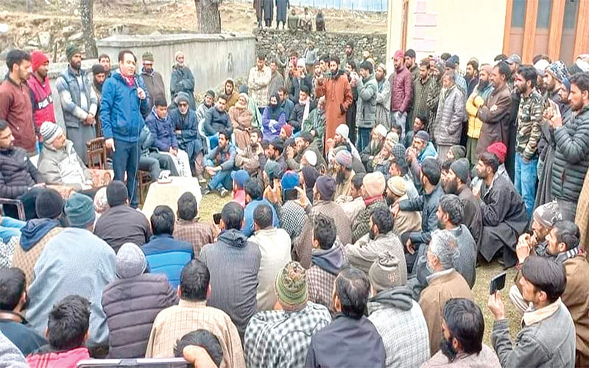 Senior BJP leader Sunil Sharma tours far flung areas in Kishtwar
