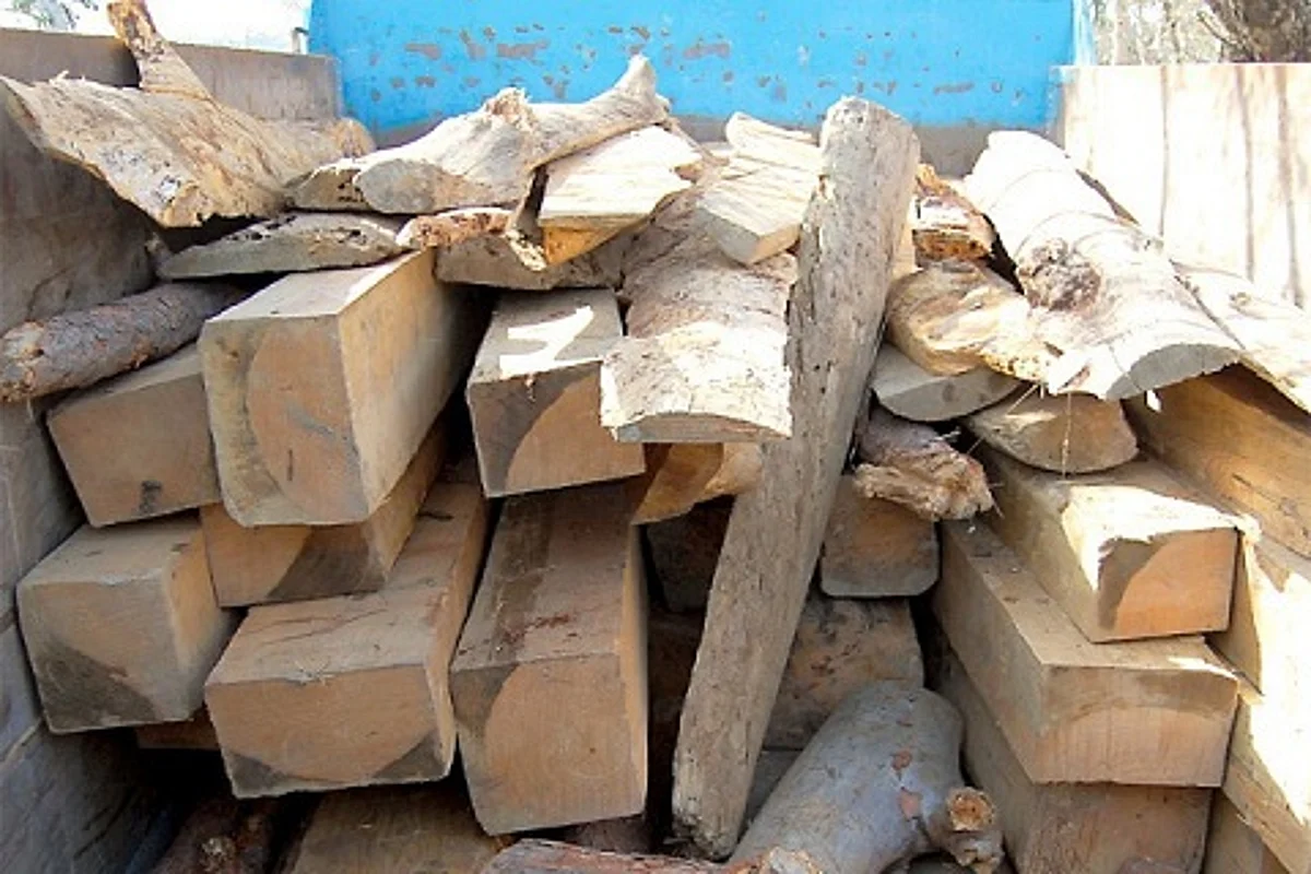 Horse cart with smuggled timber seized in Handwara