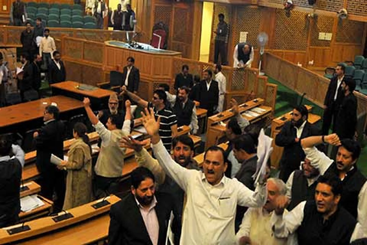 Ruckus in House: Legislators wrestle with marshals, Speaker adjourns proceedings