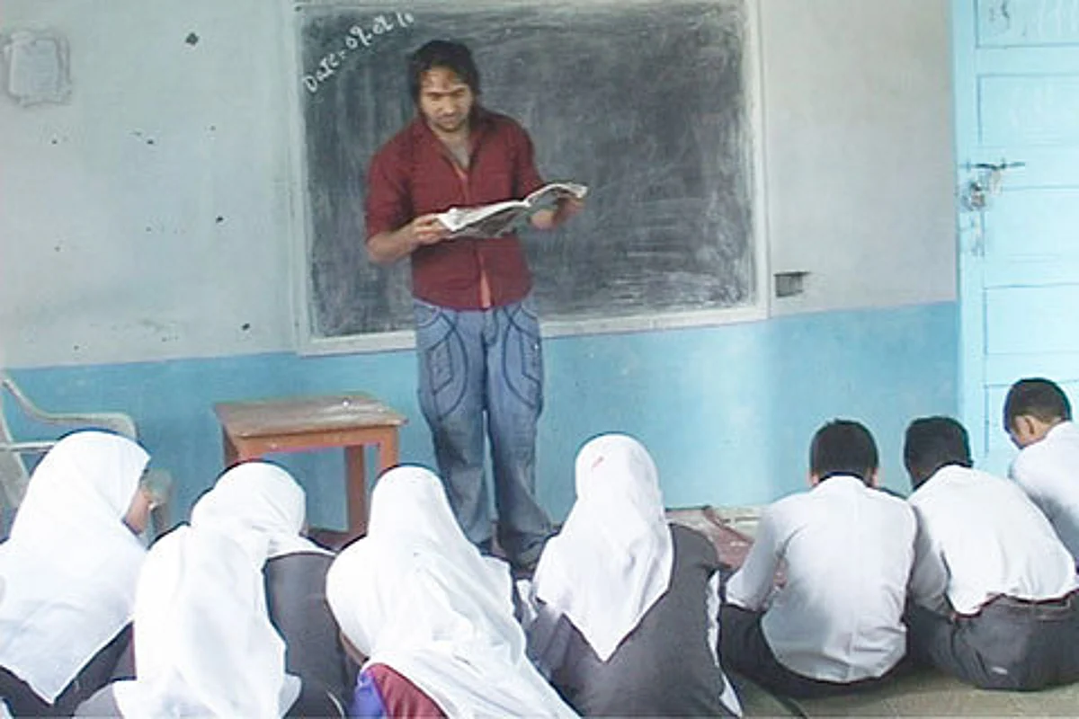 School teachers teach 11th, 12th class students in Baramulla