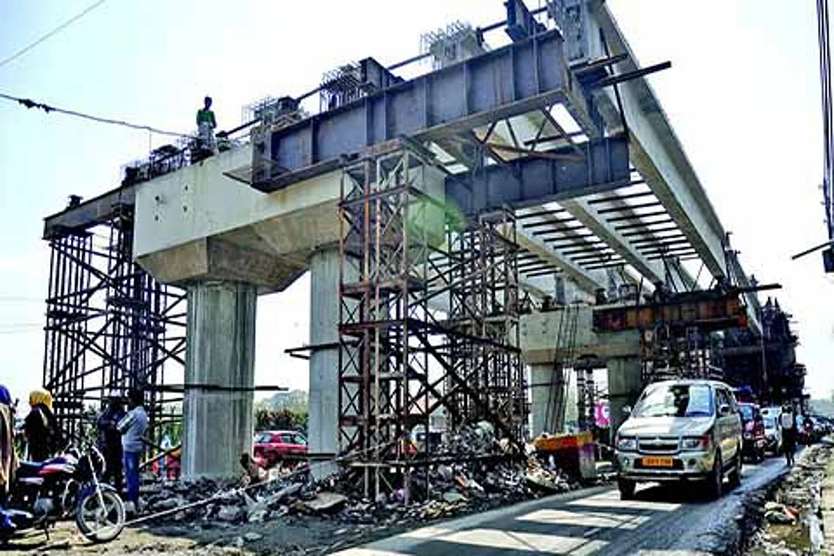 Jehangir Chowk-Rambagh flyover construction