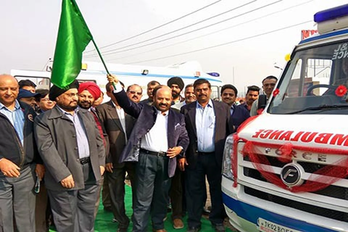 Health Minister flags off newly procured ambulances