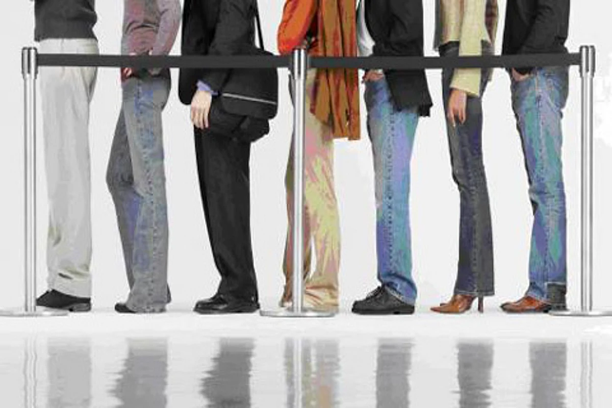 Salary day: People queue up outside banks