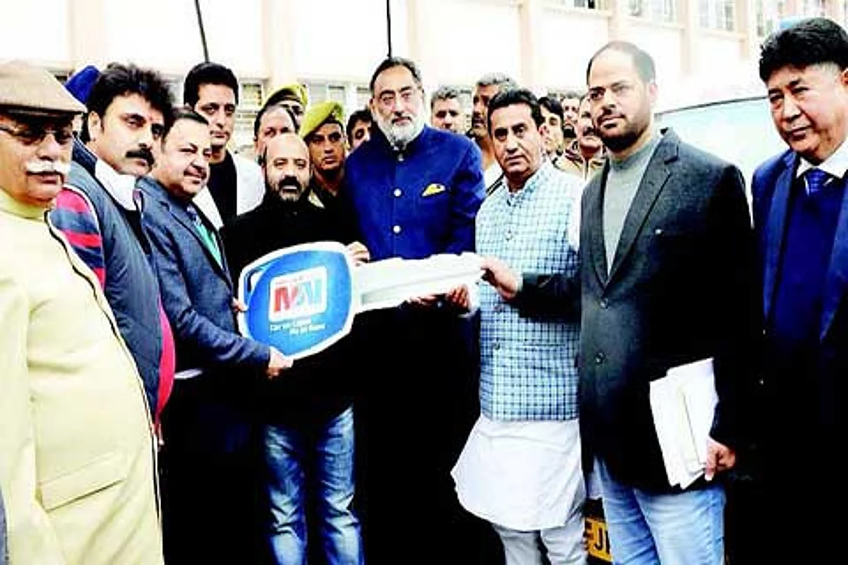 Drabu hands over 4 ambulances to Health Department