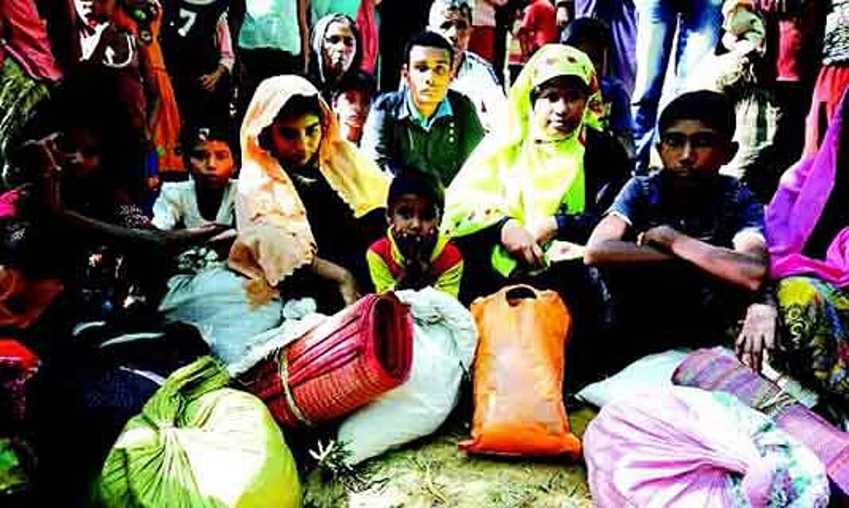 Panthers Party protest against Rohingya Muslims in Jammu