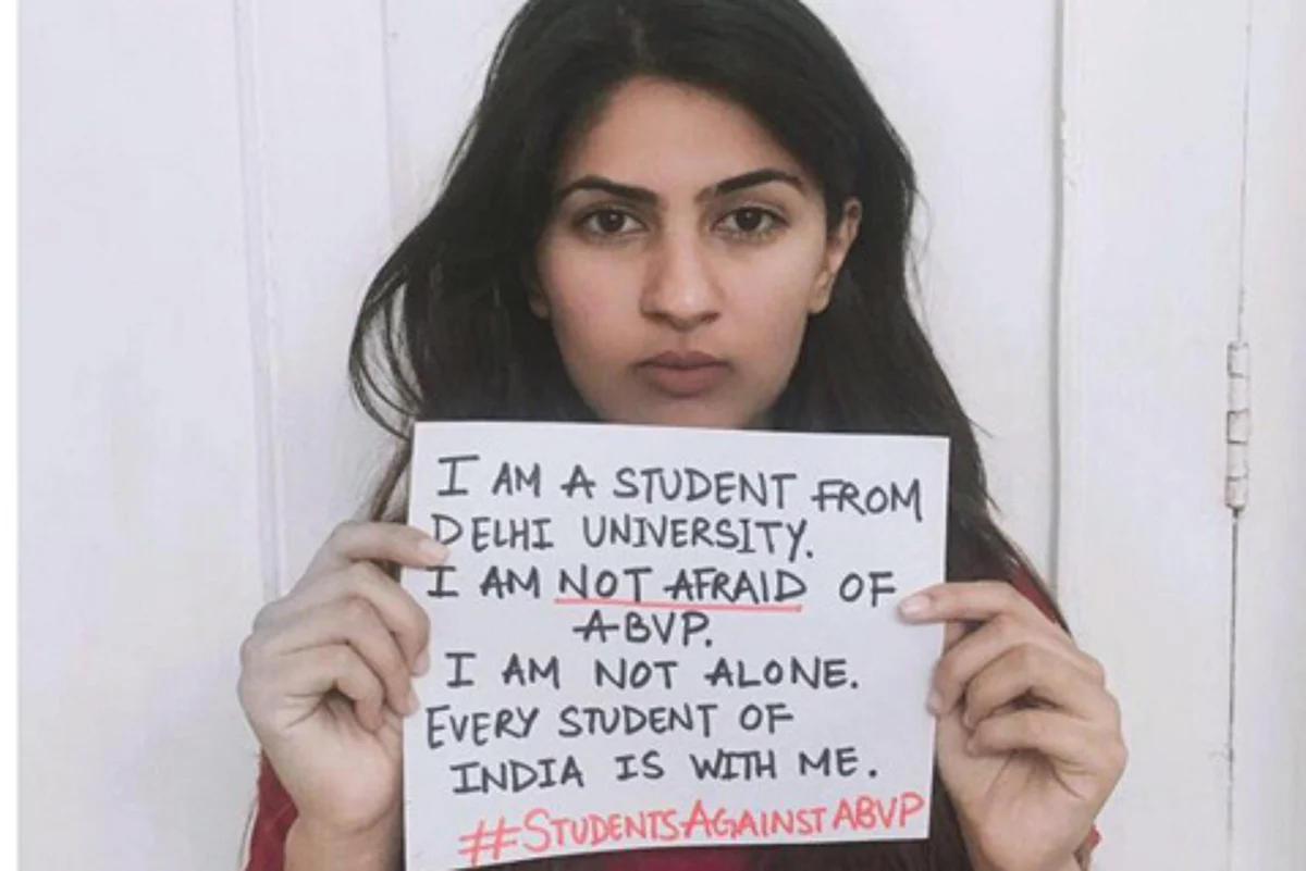 DU girl withdraws from campaign against ABVP, requests to be left alone